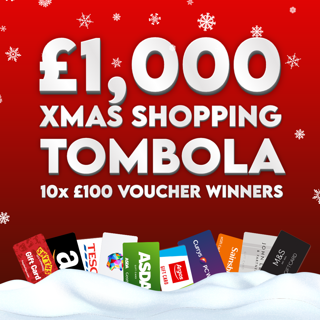 🎄£1,000 XMAS SHOPPING TOMBOLA 🎄