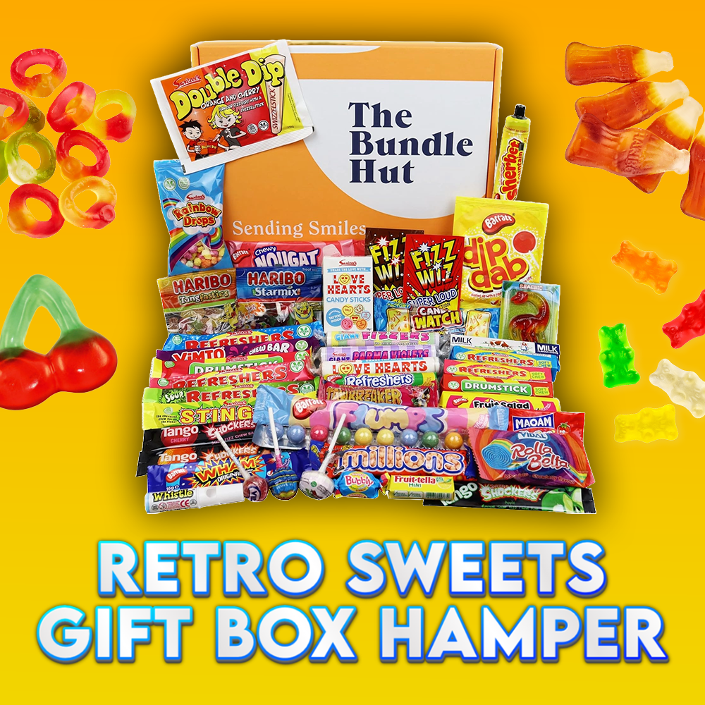 RETRO SWEETS GIFT BOX HAMPER 1.2KG